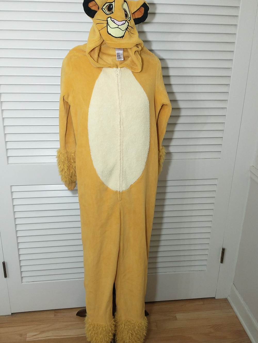Lion King Simba Union Suit Sleepwear, Women's Size Small (4 - 6), Costume